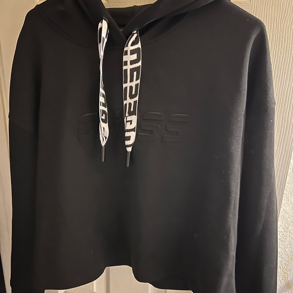Women’s Cropped GUESS Hoodie - Picture 3 of 4